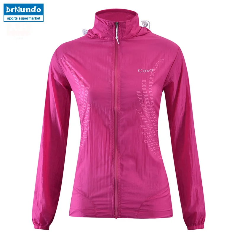 

Outdoor Women's Fast Drying Anti-UV Waterproof Wind Protector Rain Ultralight Ultra-thin Skin Windbreaker Jacket UPF 40+