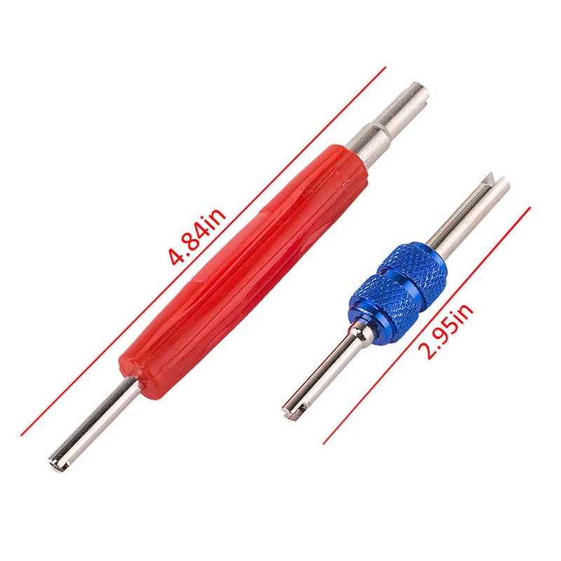 

100 Pcs/Box HVAC R134A/R12 A/C Air Schrader Valve Core & Remover Tool Kit 1/4" 5/16" _WK