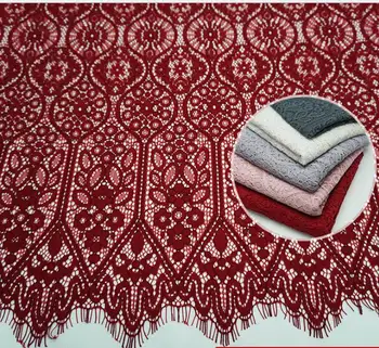 

Eyelash Colors Lace fabric 1.5meter/pc, 2pcs/lot lace fabric, French Chantilly Lace Fabric (French style lace)