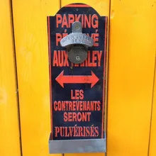 Для открывания бутылки здесь настенная открывалка для пива дома Бар человек пещера настенный открывалка для бутылок с ловитель крышки