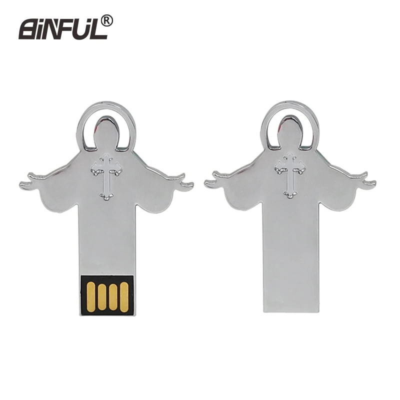 Jesus metal usb флеш накопитель 64 ГБ 16 32 8 4 Гб водонепроницаемый u диск/маленький/флеш