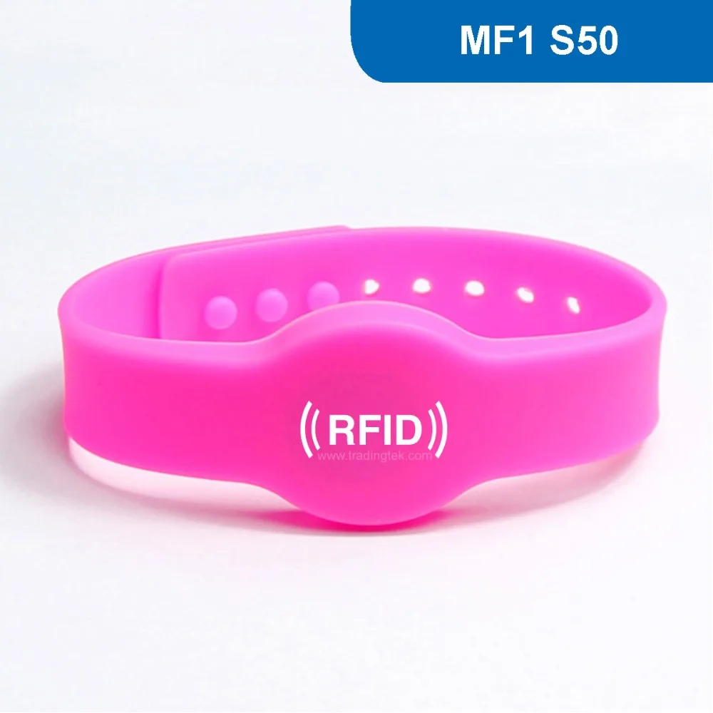 WB04 силиконовый браслет для радиочастотной идентификации RFID Браслет протокол: ISO 14443A частота 13,56 МГц с MF1 S50 чип