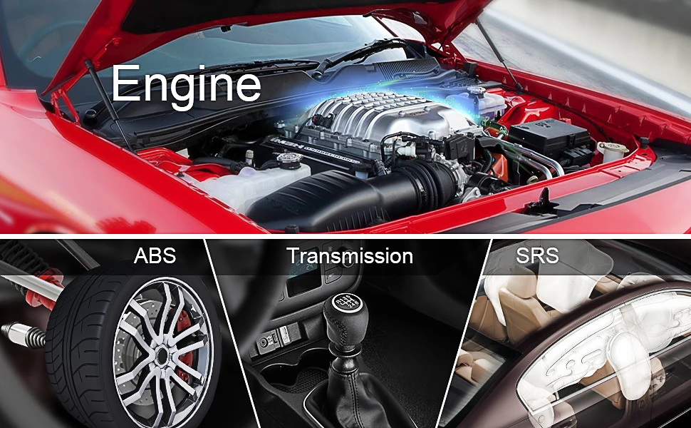 Enhanced Diagnosis Function for Engine, ABS, Airbag, Transmission