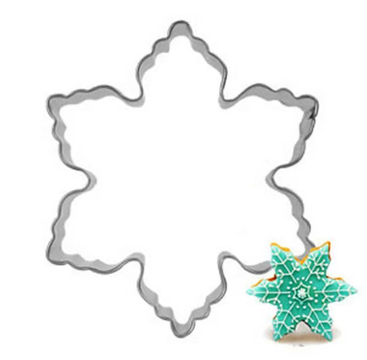

Snowflake Cookie Cutter Metal Baking Tools Bread Mold DIY Vegetable Rice Mould Kitchen Tools