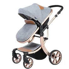 High landscape Baby font b Stroller b font bb trolley four wheel shock can lying and