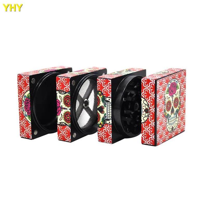 Indian Girl Herb Grinder 50 MM 4 Layers Aluminum Tobacco Grinder 03