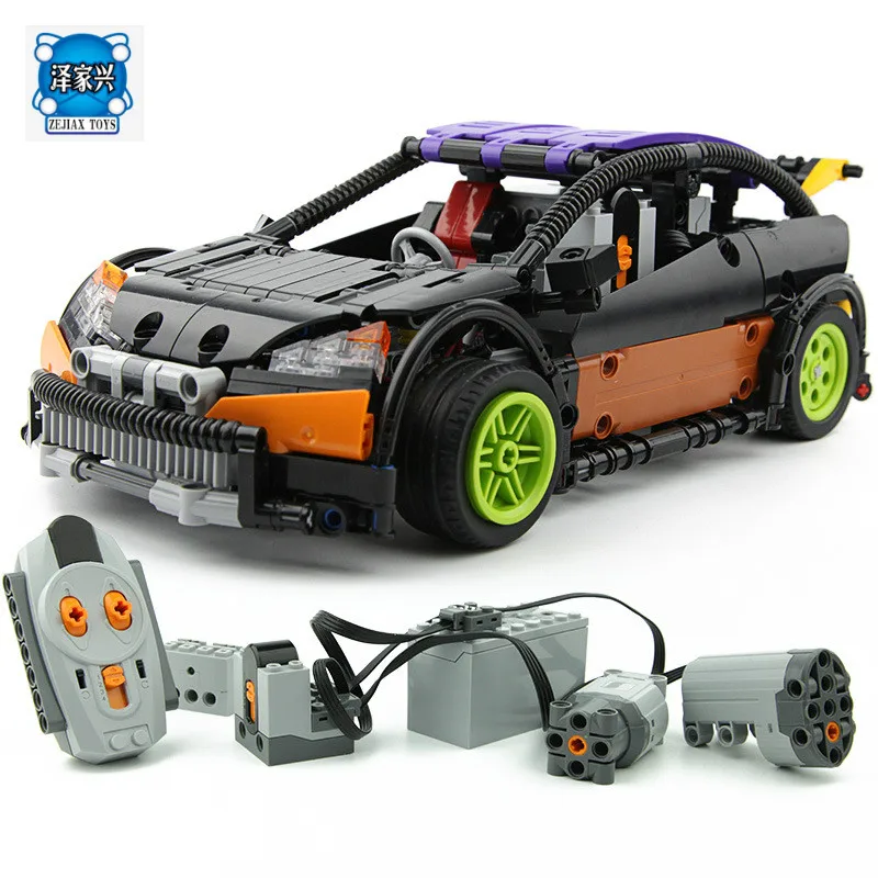 

The Hatchback Type RC Car 640 Pcs Mini Bricks Set Sale Technic Series Building Blocks Toys for Children Compatible Lepins