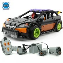 The Hatchback Type RC Car 640 Pcs Mini Bricks Set Sale Technic Series Building Blocks Toys for Children Compatible Lepins