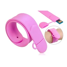 2017 top selling Retail Pendrive 32G Bracelet USB Flash Drive Colorful Silicon Usb Disk Couple Wristband Usb2.0 Memory