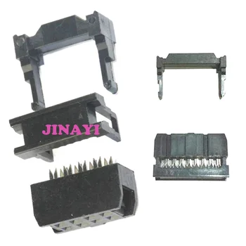 

100pcs FC 8P 2x4 8 Pin 2.54mm IDC JTAG Socket Box Header Connector 3 in 1
