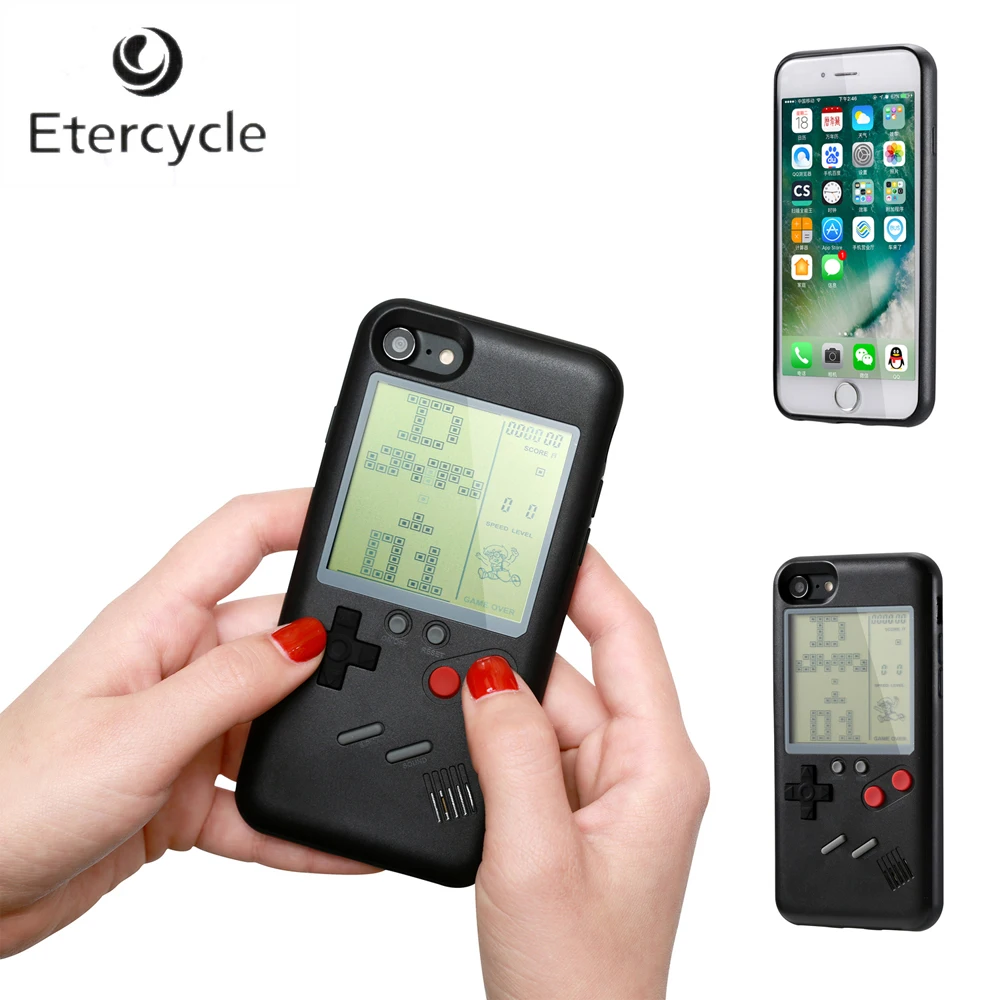 Чехол для телефона в стиле ретро Game Boy Tetris iPhone 6 6s 7 8 6Plus Plus X Funda Capa shell чехол игры |