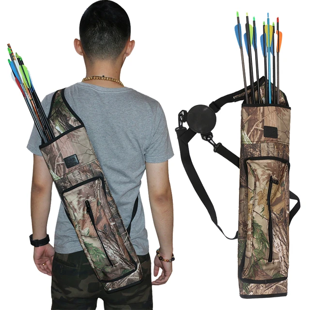 Free shipping archery turkey feather bamboo arrow bag 54*13cm portable