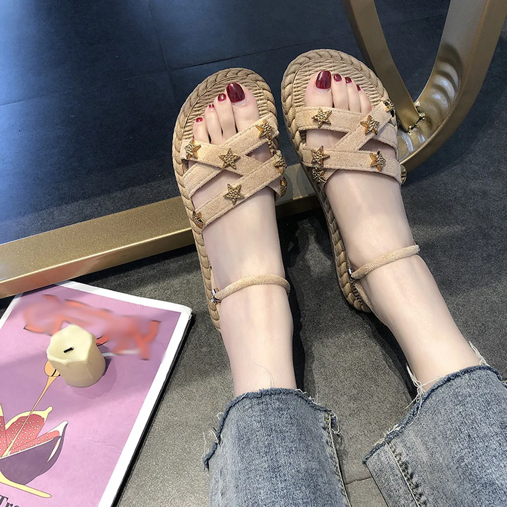 

2019 Fashion Women Sandals With Cross Straps Open Toe Summer Female Shoes Woman Sandals Ladies Fashion Hollow Elastic Slippers
