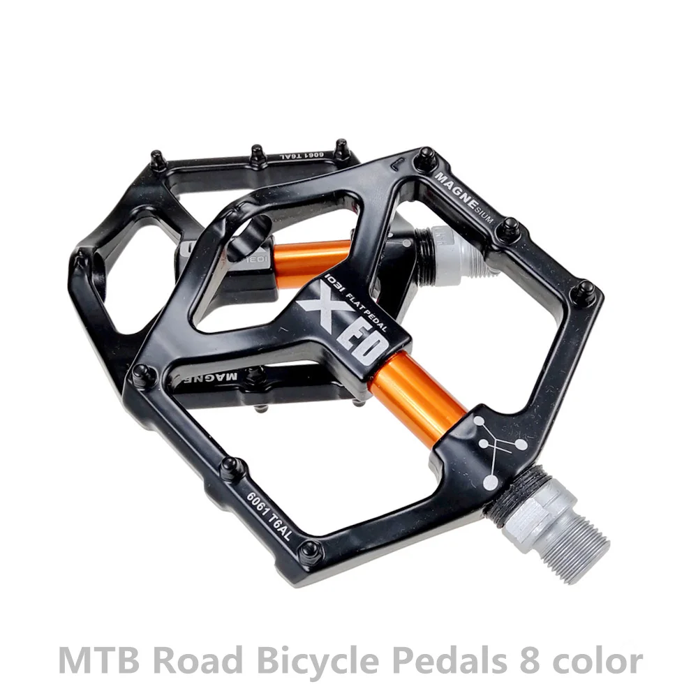 Новые велосипедные педали MTB горная дорога велосипедные педали из магниевого сплава Плоские подшипники сверхлегкие Нескользящие велосипедные педали
