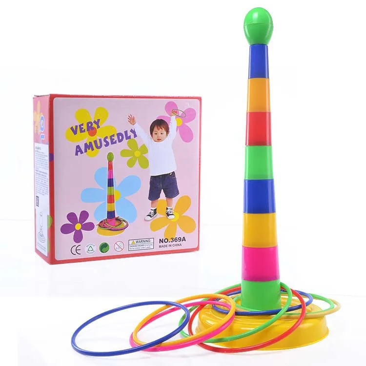 Детские игрушки для улицы, садовые игры, веселые метательные кольца, набор для родителей и детей, интерактивные семейные вечерние игрушки для детей - Цвет: Многоцветный