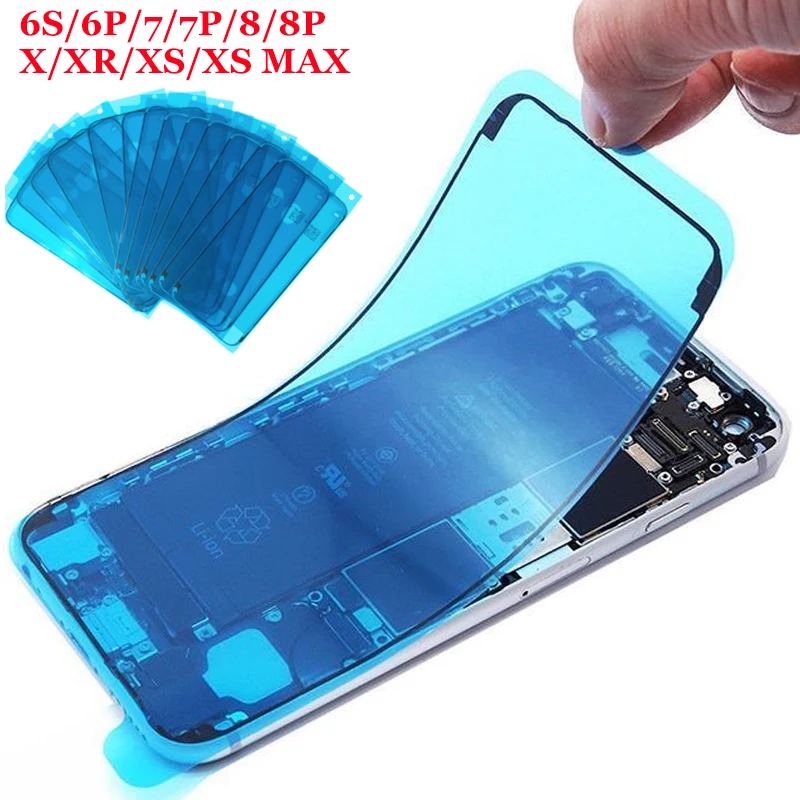

100pcs Waterproof Sticker For iPhone 7 Plus 8 Plus 6S X XS XS MAX XR LCD Display Frame Bezel Seal Tape Glue Adhesive Repair 3M
