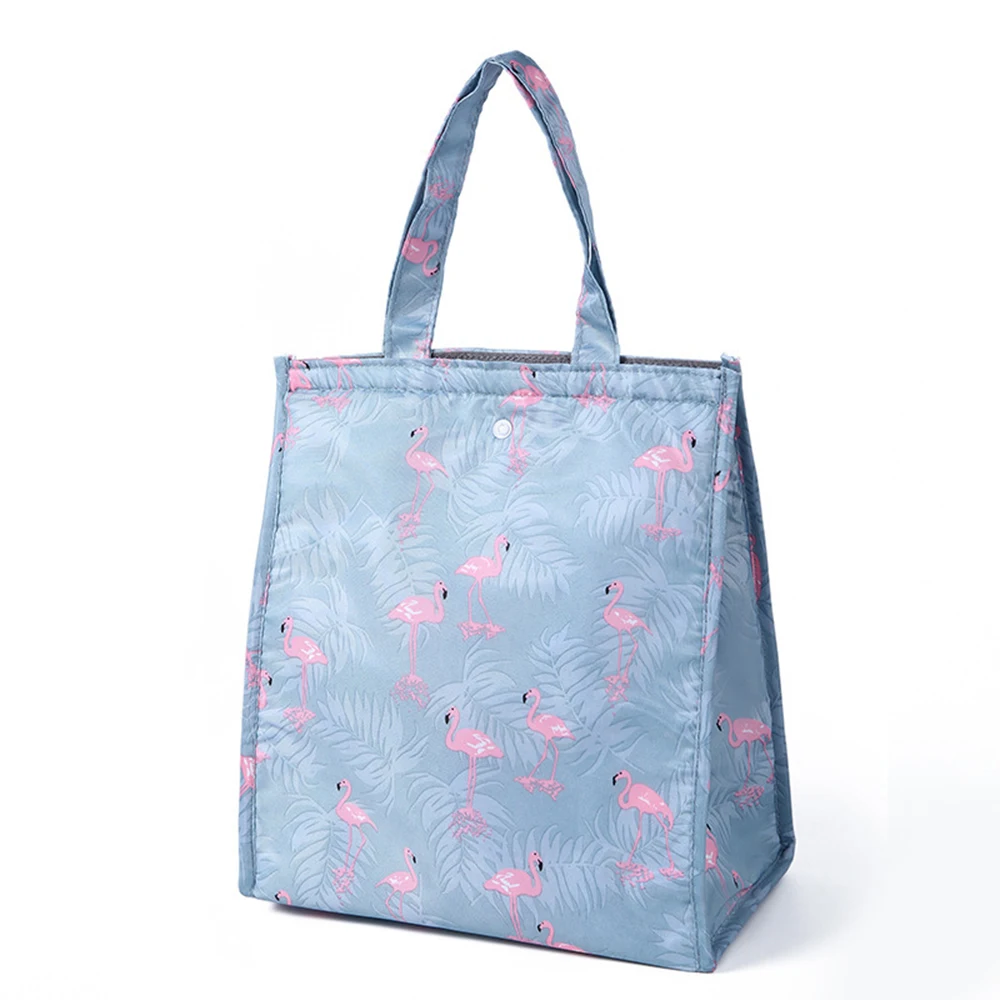 1 шт., переносная сумка для обеда с рисунком фламинго, сумки для обеда для женщин, детей, для пикника, пляжа, школы, сумка-тоут, пищевой контейнер Кухонный для хранения