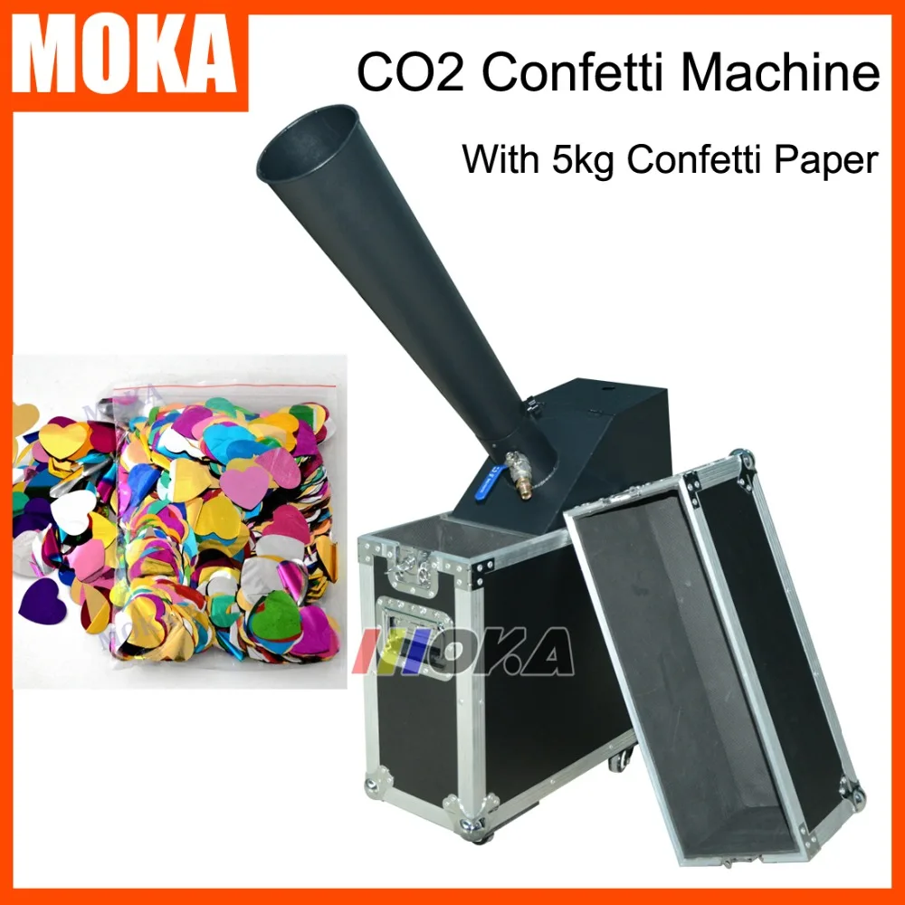 CO2 Confetti Blaster with 5kg confetti paper Confetti Launcher Mini Co2