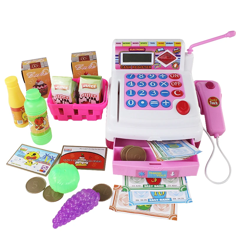 Toy cash register machine cash desk child supermarket cash register toy