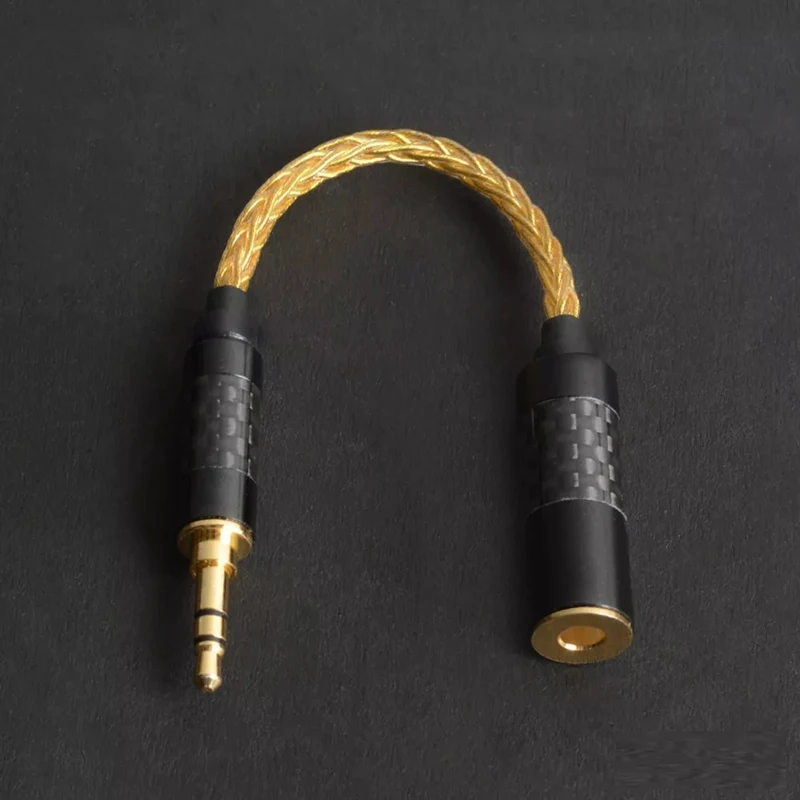 High Quality Headphone Transfer Wire 6 Core Earphone Adapter 4 4mm Female to 3 5mm Male for SONY DMPZ1 ZX300A A 35 PHA2A iPhone