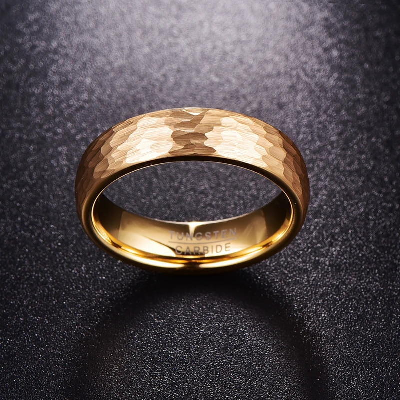 Nuncad 6 мм подарок на день отца кольца мужские золотые кольца 2,3 мм толстые кольца из карбида вольфрама для женщин обручальные кольца ювелирные изделия T070R