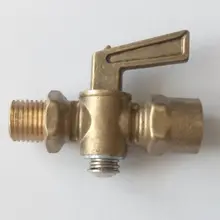 1/" Мужской x Женский NPT латунный дренажный петух клапан газовый масляный топливный двигатель