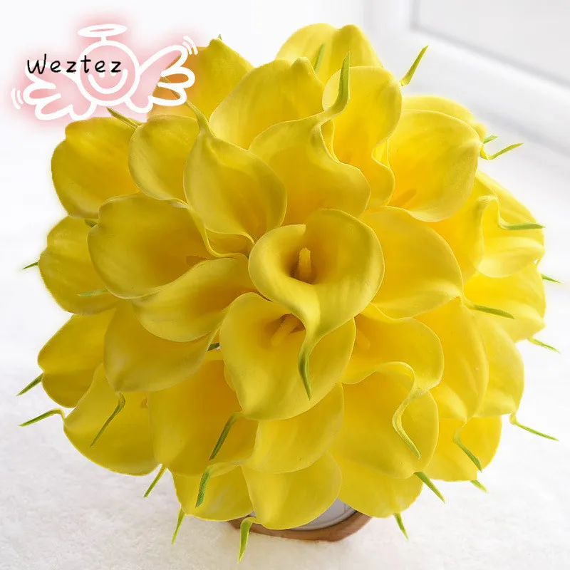 same as pic Calla lily Flowers Wedding Flowers Bridal Bouquets Rose Bridesmaid Bouquet Wedding Accessories D386 - Цвет: same as pic