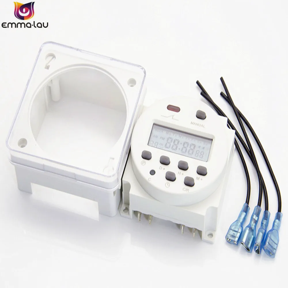 220v 110v 24v 12v digital lcd weekly programmable electronic timer
