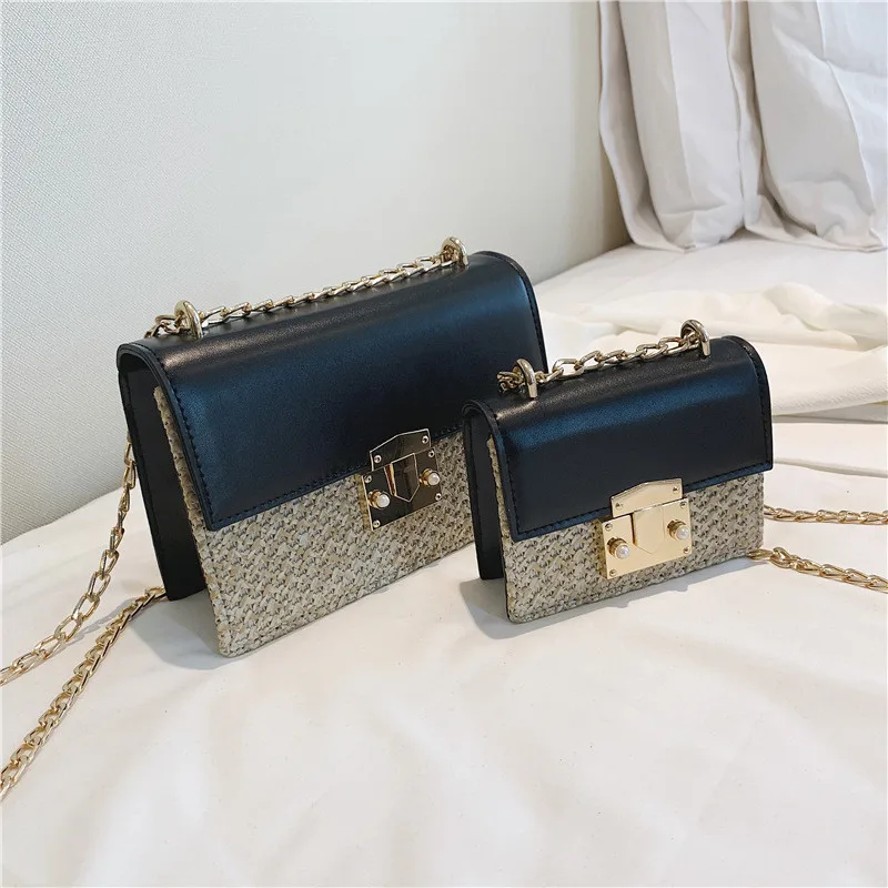 

Fashion Straw Shoulder Bag for Women Ladies Small Purses and Handbags Woven Summer Crossbody Bag Female Travel Messenger Bags