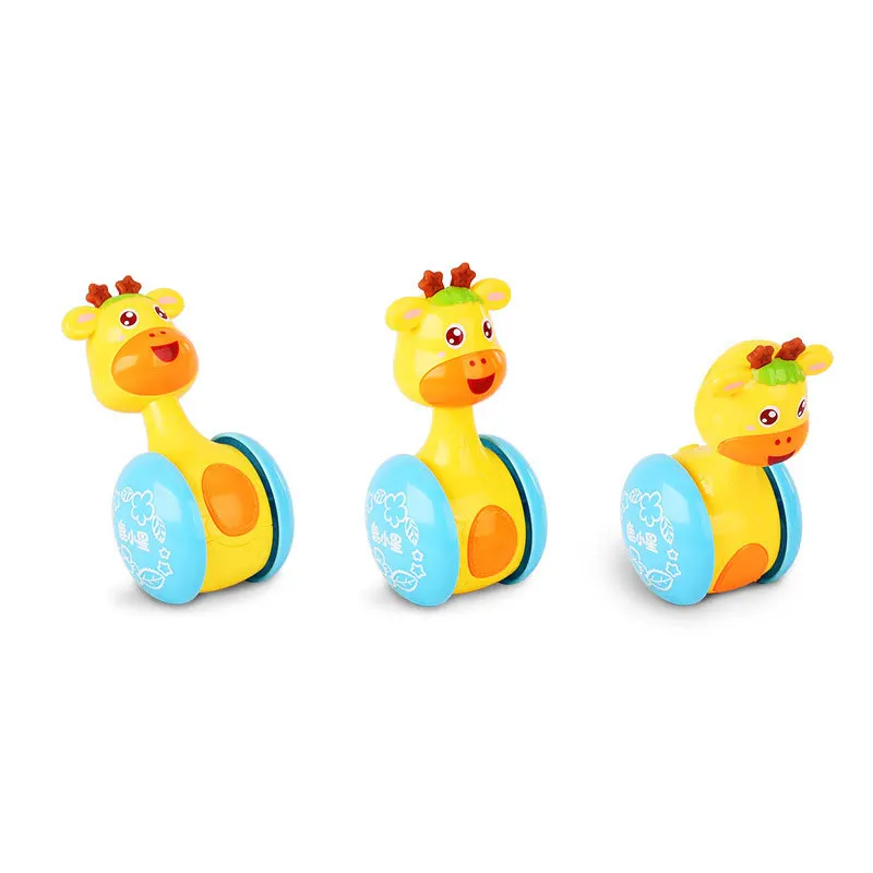 0-12 Months Baby Rattles Tumbler Doll Baby Toys Sweet Bell music Roly-poly Learning Education Toys Gifts Baby Bell Baby Toys 