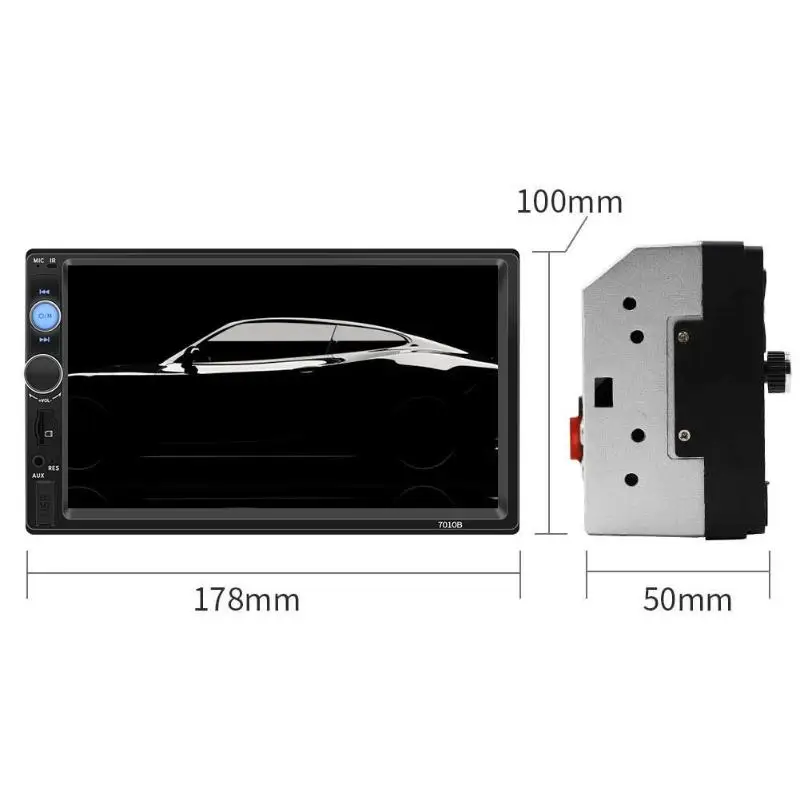 SWM T7010B Bluetooth автомобильная стерео аппаратная Пластиковая Электроника USB AUX FM радио приемник в приборной головке блок задняя функция