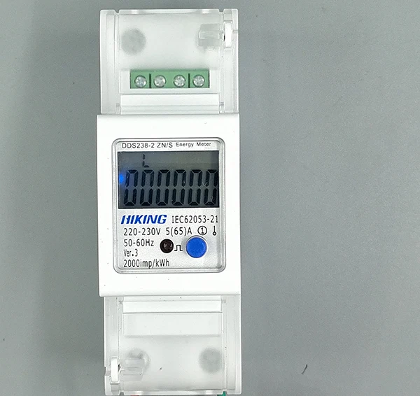 5(65) 220 в 230 В 50 Гц 60 Гц Напряжение тока DDS238-2 ZN/S однофазный din-рейку кВт-ч Ватт час счетчик энергии с RS485 MODBUS-RUT