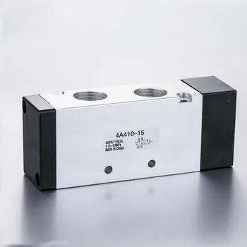 

5 Way Air Valve 4A410-15 G1/2 Pneumatic Gas Air Control Solenoid Valve Inlet Outlet Exhaust 1/2" BSPT