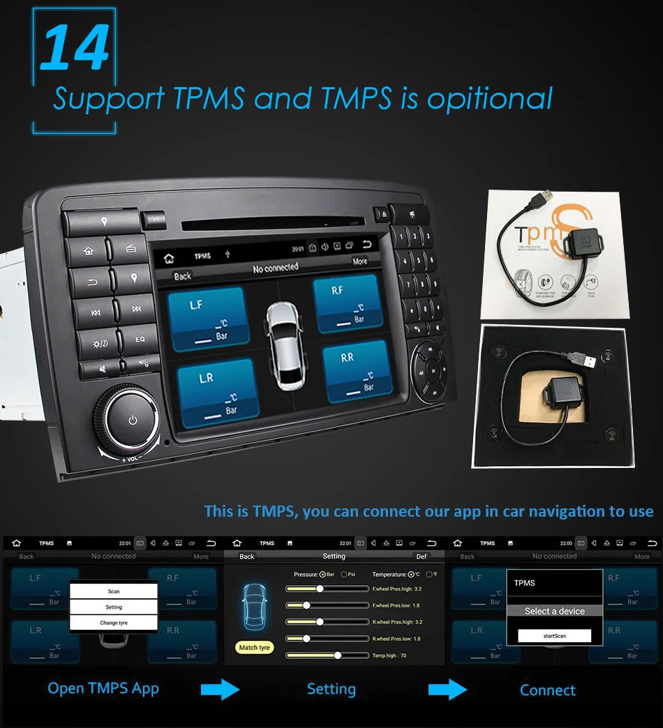 Eunavi 2 din Восьмиядерный Android 9 автомобильный Радио dvd gps для Mercedes Benz R Class W251 2006-2013 R280 R300 R320 R350 мультимедиа dsp