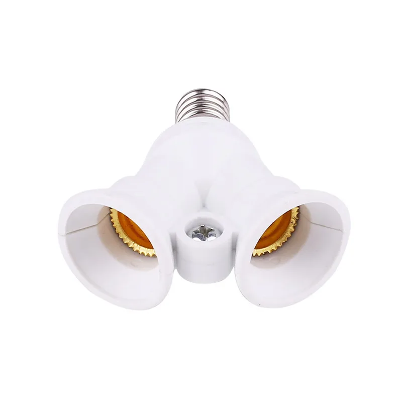 

1Pcs E14 Double Socket Base Mutual Conversion Lamp Holders Converter Socket Adapter Lampholders For LED Corn Bulb Light