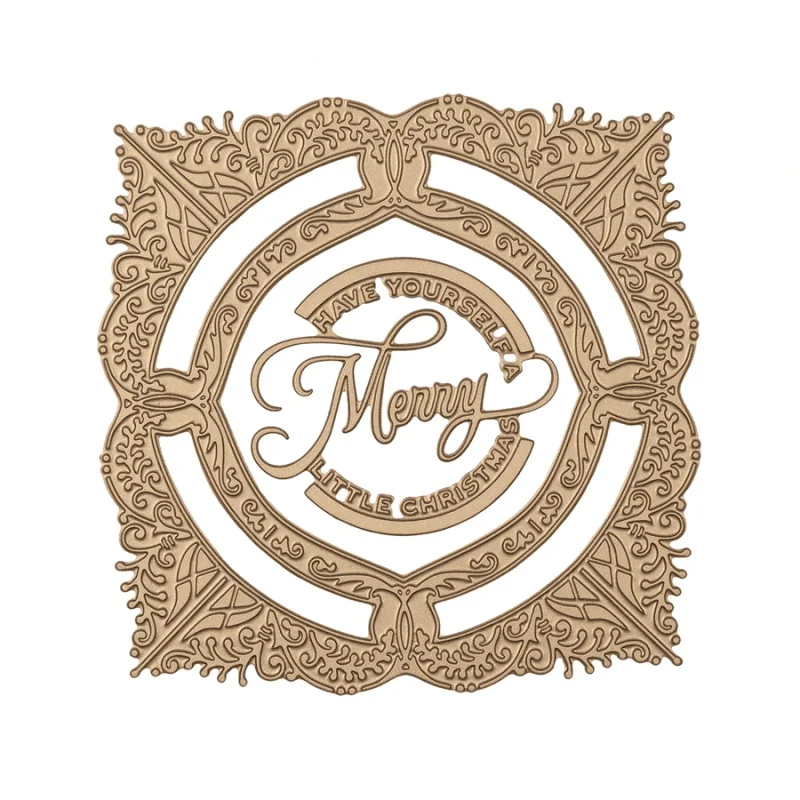 

Merry Filigree Quatrefoil Metal Hot Foil Plate for DIY Scrapbooking Letterpress Embossing Paper Cards Making Crafts New 2019
