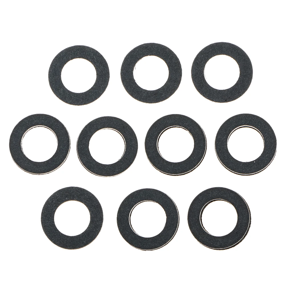 10 Pcs/Set Engine Oil Drain Plug Seal Washer Gasket Rings 90430-12031 Fit For TOYOTA 12mm Inner Diameter