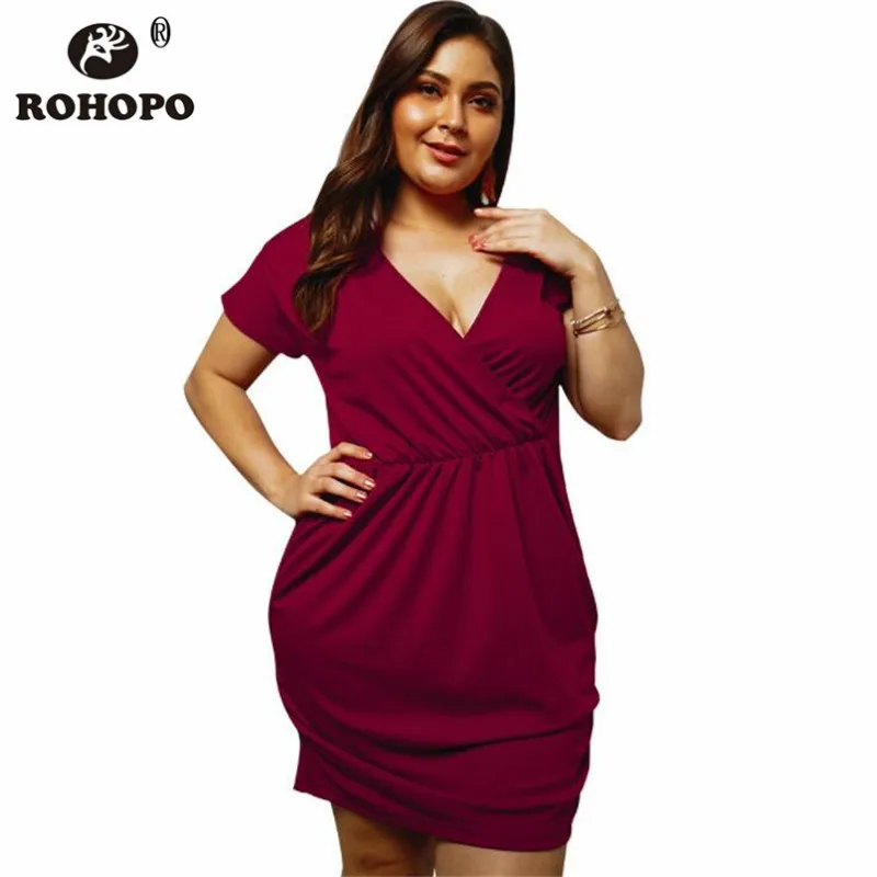 

Khaki Sheath Dress V neck Ladies Summer Rose Red Solid Party Casual Dress Women Off Back Big Size Sexy Fashion Outwear Female