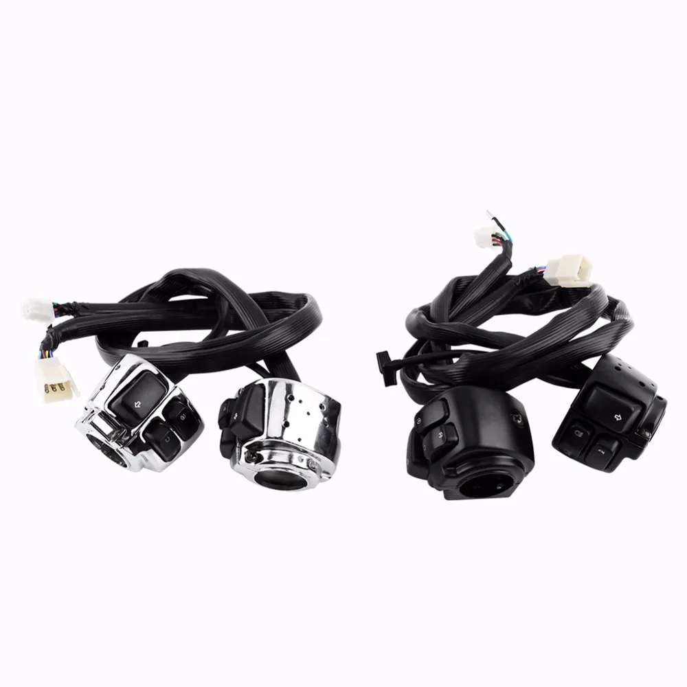 Car Styling New 2x Motorcycle 25mm 1" Handlebar Control Switch + Wiring