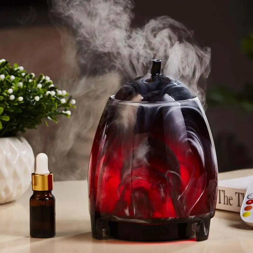 

Ink Incense Burner Aroma Oil Diffuser Essential Aromatherapy LED Night Light Cool Mist Maker Ultrasonic Air Humidifier Hot