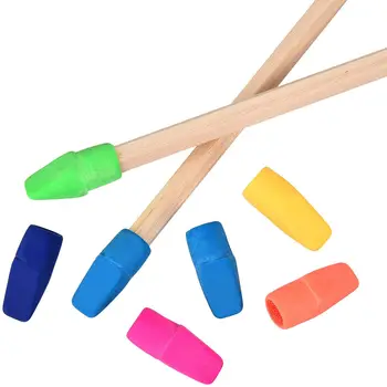 

200 Pieces Pencil Eraser Caps Pencils Top Erasers for Kids Students Learning