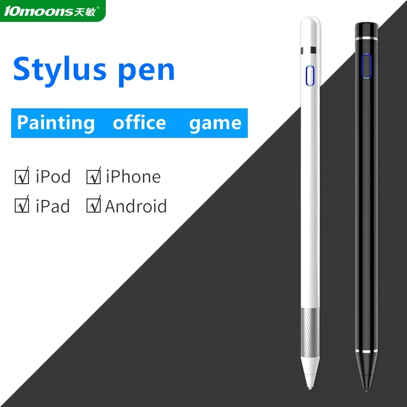 10moons стилус для телефона Android Tablet Кепки acitive Ручка для Apple iPad картина ручка с магнитной Кепки