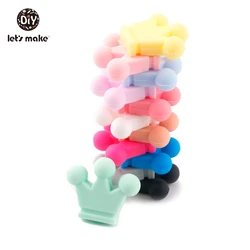 Let's make Baby Teether  Silicone Candy Crown 20PC Unfinished Silicone Crown Materials Nursing Teether Pendants Crafts Charms