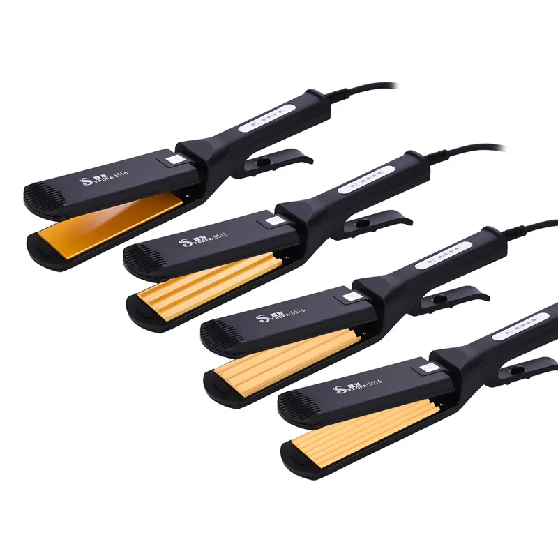 

Electric Hair Straightener Corrugated Crimper Iron Straightening Chapinha Flat Irons Ceramic Fluffy Small Waves Curlers Curling