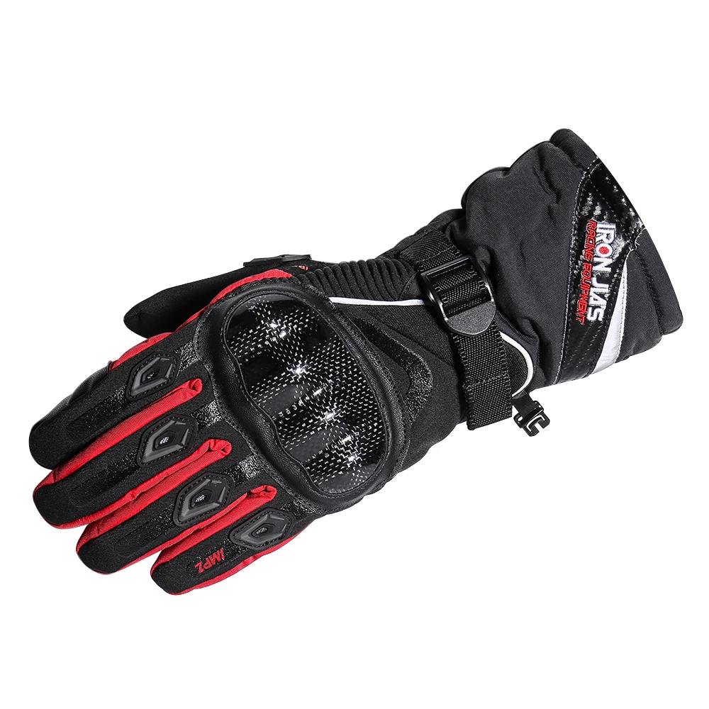 Carbon Fiber Motorcycle Gloves Warm Windproof Wearable Waterproof