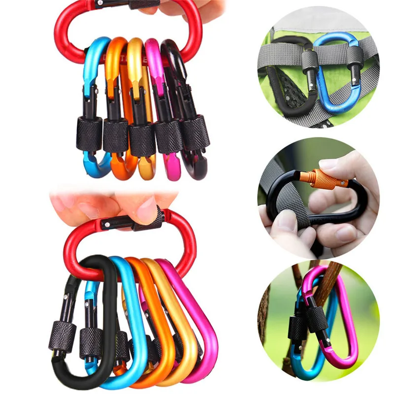 2018 6x Fire brigade Alu Carabiner Snap hook Snap hook