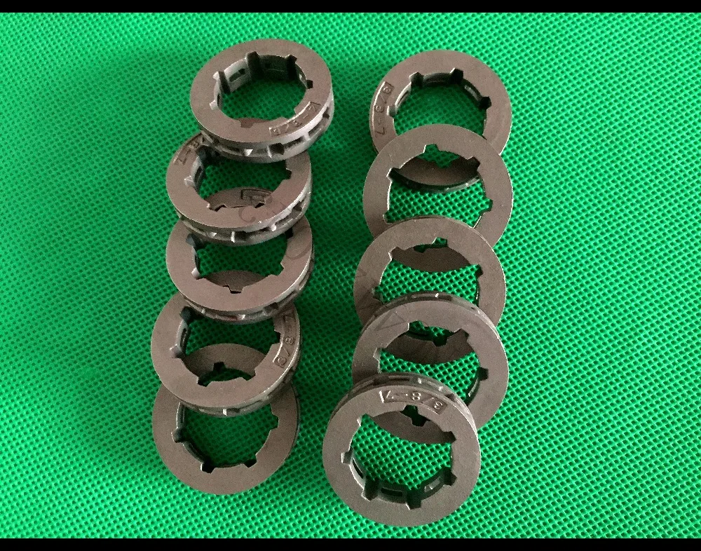 10 шт. 3/8 &quot7T диск сцепления Звездочка для цепной пилы Husqvarna 61 66 266 268 272 362 365 371 372