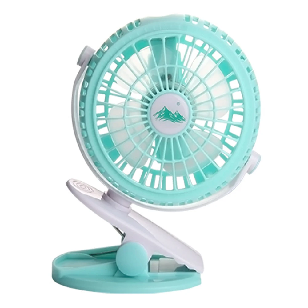 360 Degree Stepless USB Rechargeable Battery Mini Fan Adjustable Portable Oscillating Clip On Desk Baby Stroller #904 New | Компьютеры и