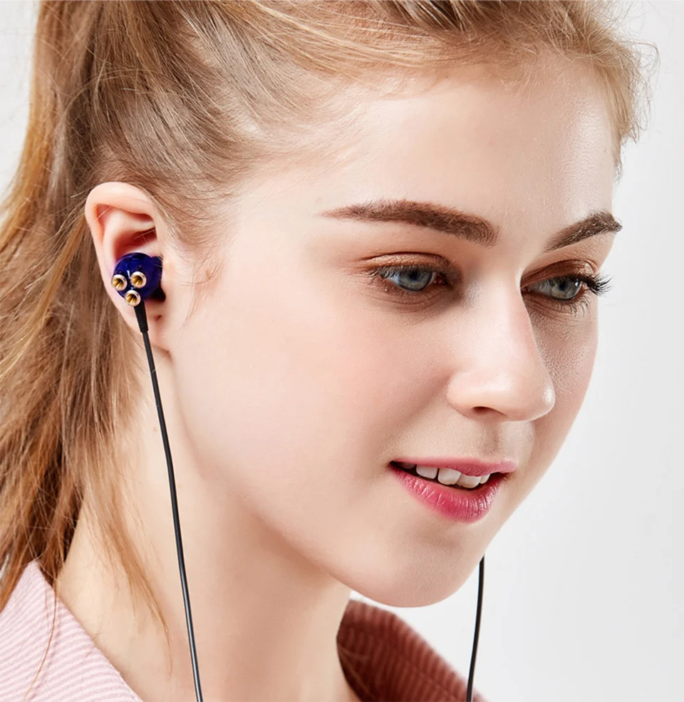 Wired earphone 6 driver Gamer headphone with microphone Sports Earphones wired earphones earbuds in ear headphones microphone (17)