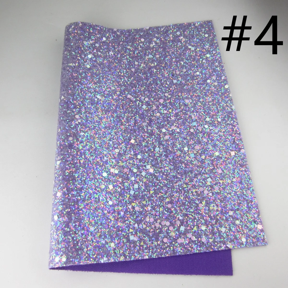 Chunky Glitter Fabric Leather For Shoes DIY Bows A4 Sheet 8"x11.8" 1piece DG010